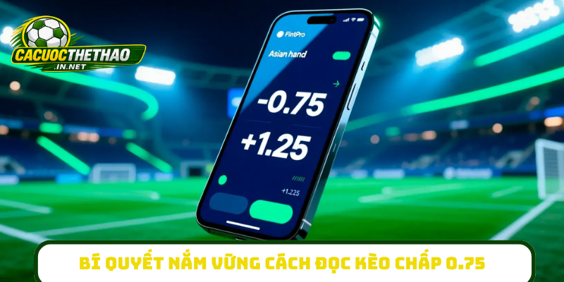 Bí quyết nắm vững cách đọc kèo chấp 0.75