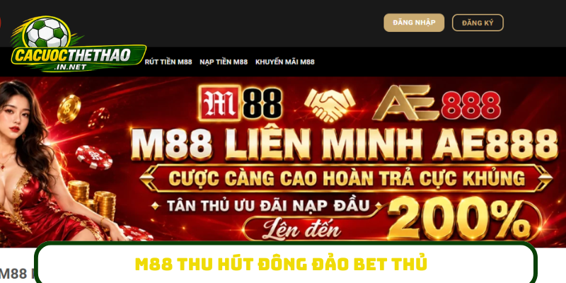 M88 thu hút đông đảo bet thủ